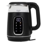 Скляний електричний чайник Adler AD 1305 LED 1.7л 2200Вт 40°C-100°C white silver