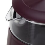 Скляний електричний чайник Adler AD 1305 LED 1.7л 2200Вт 40°C-100°C burgundy