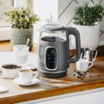 Скляний електричний чайник Adler AD 1305 LED 1.7л 2200Вт 40°C-100°C grey