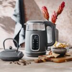 Скляний електричний чайник Adler AD 1305 LED 1.7л 2200Вт 40°C-100°C grey