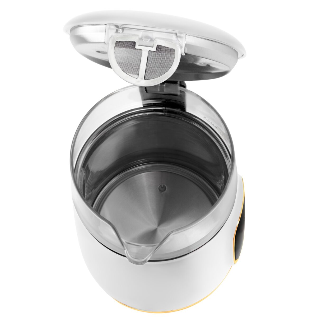 Скляний електричний чайник Adler AD 1305 LED 1.7л 2200Вт 40°C-100°C white gold