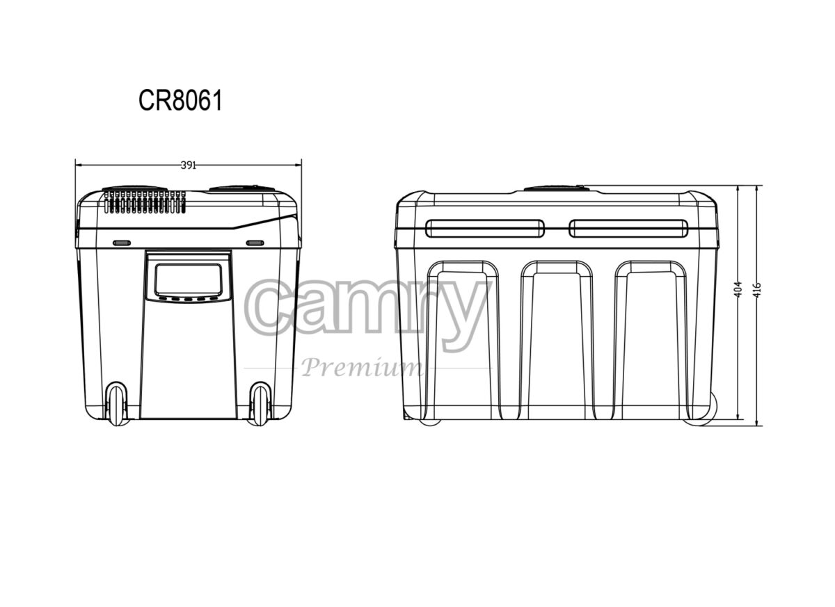 Дорожній туристичний холодильник Camry CR 8061 12В 40л