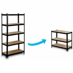 Металевий стелаж на 5 полиць FUNFIT 180x 90x40 см 875 кг. чорний - Зображення 2