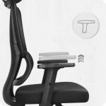 Тканинне офісне крісло CABRO C506 чорне - Зображення 6