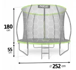 Батут із Внутрішньою Сіткою Neo-Sport Premium 252см NS-08C221 + Драбинка - Зображення 4