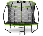 Батут із Внутрішньою Сіткою Neo-Sport Premium 252см NS-08C221 + Драбинка