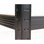 Металевий стелаж на 5 полиць  LEGGER DG-200-1 180x 90x40 см 1000 кг. чорний - Зображення 3