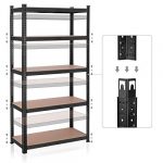 Металевий стелаж на 5 полиць Medas Professional 180x 90x40 см 875 кг чорний - Зображення 4