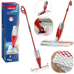 Швабра для підлоги з розпилювачем Vileda 173502 з телескопічною ручкою + спрей 1-2 Spray Max Sprey