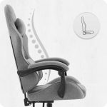 Ігрове крісло для геймерів CABRO C500 FABRIC Grey black - Зображення 5