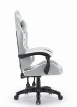 Ігрове крісло для геймерів CABRO C500 Fabric Grey white сірий - білий - Зображення 3