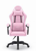Ігрове крісло для геймерів CABRO C500 Fabric pinc white рожево-біле - Зображення 5