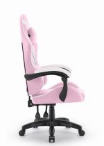 Ігрове крісло для геймерів CABRO C500 Fabric pinc white рожево-біле - Зображення 3