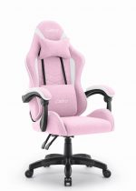 Ігрове крісло для геймерів CABRO C500 Fabric pinc white рожево-біле - Зображення 2