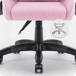 Ігрове крісло для геймерів CABRO C500 Fabric pinc white рожево-біле - Зображення 4