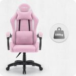 Ігрове крісло для геймерів CABRO C500 Fabric pinc white рожево-біле - Зображення 7