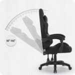 Ігрове крісло для тривалих ігор Cabro C502 FABRIC чорно-синє - Зображення 5