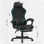 Геймерське крісло Cabro C502 Колір: Чорно-зелене - Зображення 10