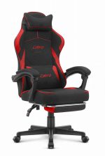 Ігрове крісло для геймерів CABRO C502 FABRIC чорно-червоне