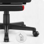 Ігрове крісло для геймерів CABRO C502 FABRIC чорно-червоне - Зображення 6