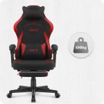 Ігрове крісло для геймерів CABRO C502 FABRIC чорно-червоне - Зображення 7