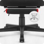 Ігрове крісло для геймерів CABRO C502 FABRIC чорно-червоне - Зображення 8