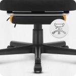 Ігрове крісло для геймерів Cabro C502 FABRIC Колір-Оранжевий і Чорний - Зображення 6