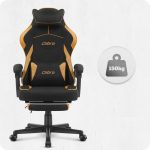 Ігрове крісло для геймерів Cabro C502 FABRIC Колір-Оранжевий і Чорний - Зображення 7