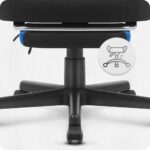 Ігрове крісло для тривалих ігор Cabro C502 FABRIC чорно-синє - Зображення 8