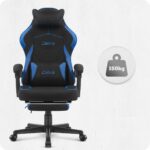 Ігрове крісло для тривалих ігор Cabro C502 FABRIC чорно-синє - Зображення 7