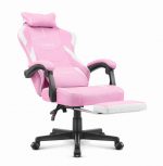 Ігрове крісло для геймерів Cabro C502 Тканина Рожево-біле - Зображення 4