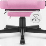 Ігрове крісло для геймерів Cabro C502 Тканина Рожево-біле - Зображення 5