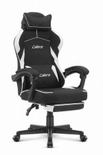 Ігрове крісло для геймерів Cabro C502 FABRIC чорно-біле
