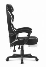 Ігрове крісло для геймерів Cabro C502 FABRIC чорно-біле - Зображення 3