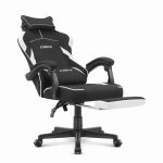 Ігрове крісло для геймерів Cabro C502 FABRIC чорно-біле - Зображення 4