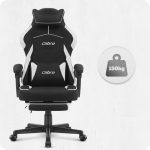 Ігрове крісло для геймерів Cabro C502 FABRIC чорно-біле - Зображення 5