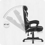 Ігрове крісло для геймерів Cabro C502 FABRIC чорно-біле - Зображення 9