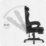 Ігрове крісло для тривалих ігор CABRO C503 Чорна тканина - Зображення 9