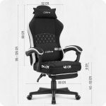 Геймерське крісло Cabro C503 BLACK WHITE - Зображення 10