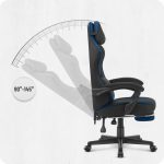 Ігрове крісло для геймерів CABRO C504 FABRIC FABRIC Чорно-Синє - Зображення 8