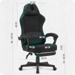 Геймерське крісло Cabro C504 чорно-зелене - Зображення 10