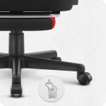 Геймерське крісло Cabro C504 BLACK RED тканина Чорно-Червона - Зображення 5