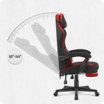 Геймерське крісло Cabro C504 BLACK RED тканина Чорно-Червона - Зображення 9