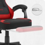 Геймерське крісло Cabro C504 BLACK RED тканина Чорно-Червона - Зображення 4