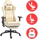 Геймерське крісло Lynxer Prestige Chair екошкіра бежеве - Зображення 3