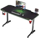 Стильний та зручний Ігровий комп'ютерний стіл для геймерів ULTRADESK FRAG Green 140X60 см + підкладка - Зображення 4