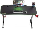 Стильний та зручний Ігровий комп'ютерний стіл для геймерів ULTRADESK FRAG Green 140X60 см + підкладка - Зображення 8