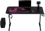 Стильний і комфортний ігровий комп'ютерний стіл для геймерів ULTRADESK FRAG Pink 140X66 см - Зображення 6