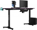 Стильний і комфортний ігровий комп'ютерний стіл для геймерів ULTRADESK FRAG Pink 140X66 см - Зображення 2