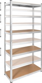 Металевий стелаж 2в1 на 5 полиць Rebel 180x90x40 см 750 кг. - Зображення 2